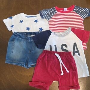 Cat & Jack Kids Matching Sets - Red, Blue, White